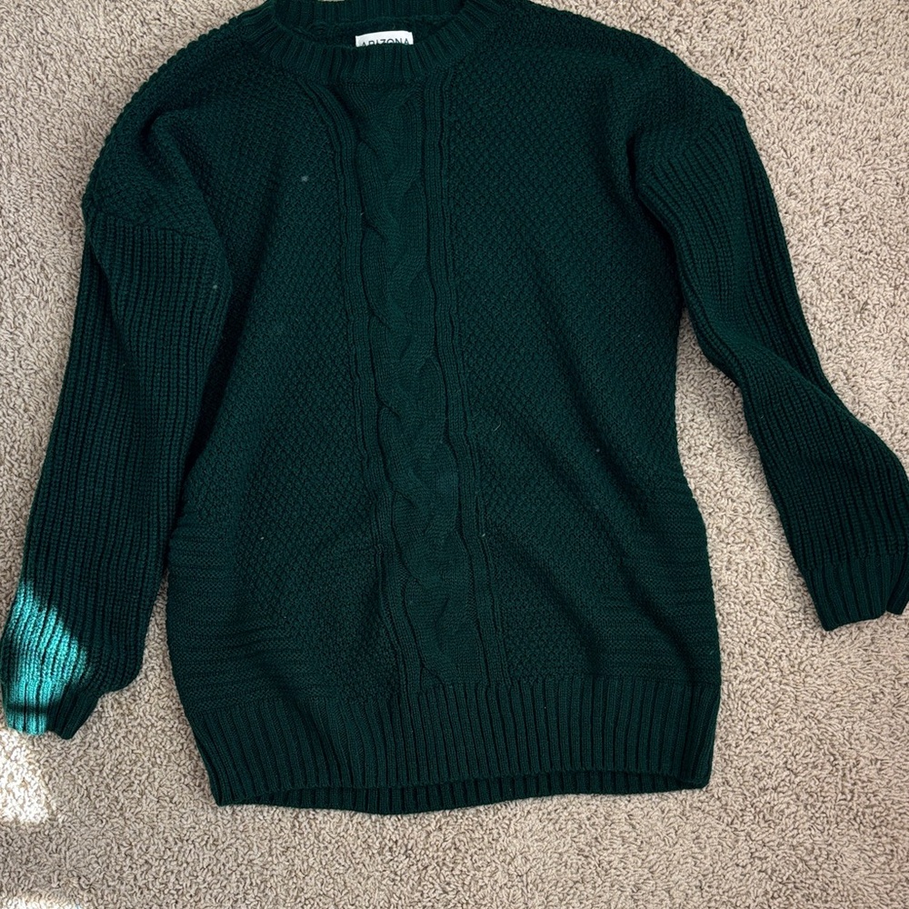 Arizona Jean Company Dark Green Crew Neck Sweater